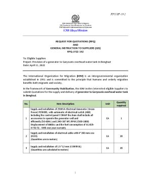 Fillable Online Iom Libya Mission International Organization For