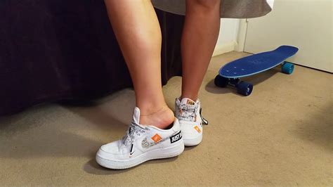 Kate Sockless Shoeplay Nike Airforce 1 With Dirty Insoles D Youtube