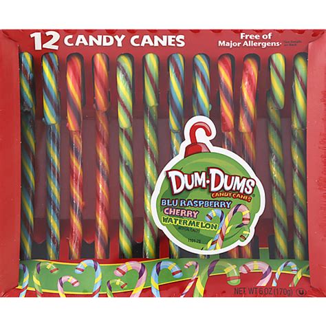Dum Dums Dum Dum Candy Canes Asst 12 Ct Shop Priceless Foods