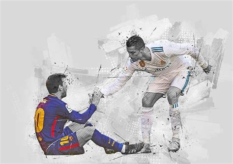 Ronaldo And Messi Goat Posters And Prints By Atonio Printler