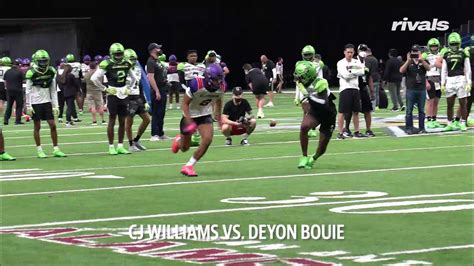 All American Bowl East West Wrs Vs Dbs 1on1s Youtube