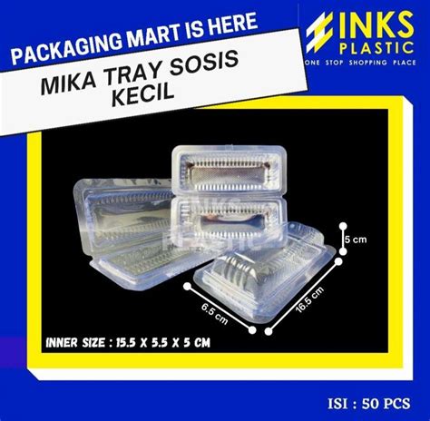 Jual MIKA TRAY SOSIS KECIL 50PCS Di Seller Inksplasticpackaging