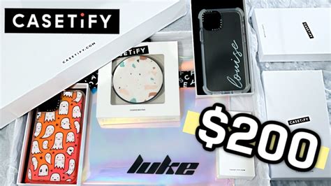 Casetify Case Unboxing 200 Haul Youtube