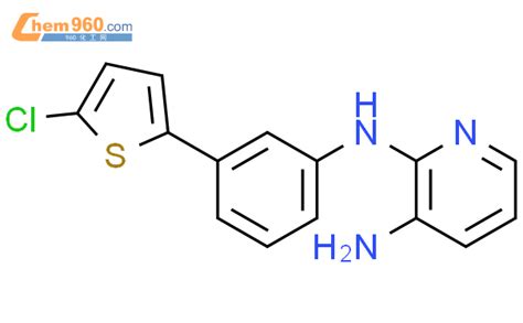 176033 18 4 2 3 Pyridinediamine N2 3 5 chloro 2 thienyl phenyl 化学式