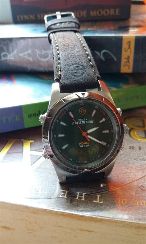 Jam Tangan Cowok Timex Expedition Indiglo Dual Time Quartz Fesyen