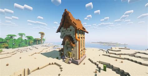 Sandstone house Minecraft Map