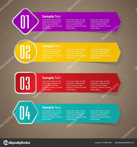 Moderne Textbox Vorlagen Banner Infografiken Stock Vektorgrafik Von