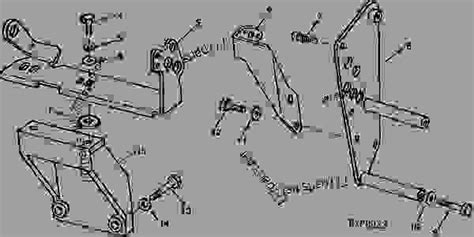 HYDRAULIC CONTROL LEVER SUPPORT (WITHOUT SGB) - TRACTOR John Deere 4755 - TRACTOR - 4555, 4755 ...