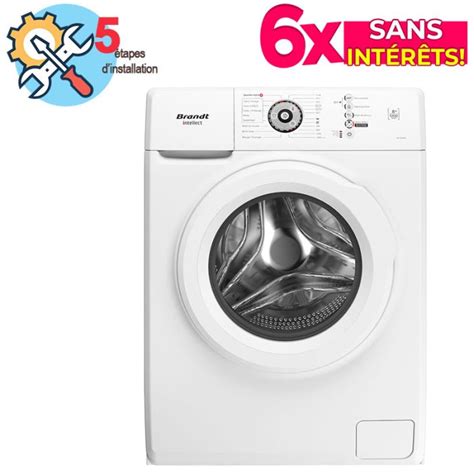 Lave Linge Frontal Brandt Bal Ww Kg Blanc