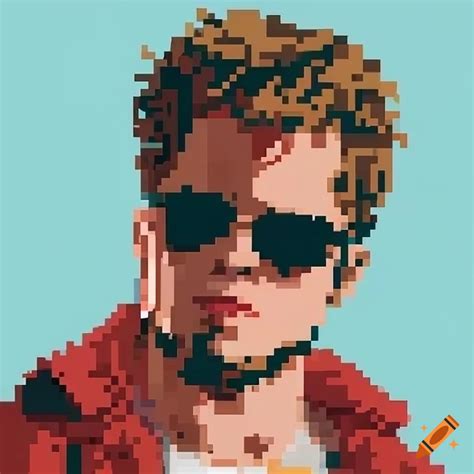 Isometric Pixel Art Of Tyler Durden On Craiyon