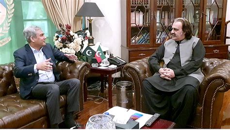 Federal Minister For Interior Mohsin Naqvi In A Meeting With Chief