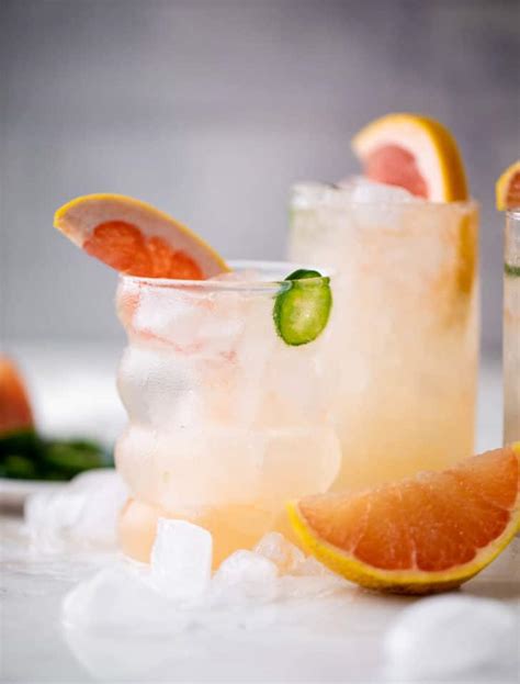 Spicy Grapefruit Tequila Soda - Grapefruit Tequila Soda