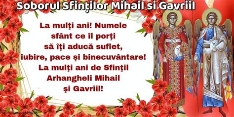 Felicitari De Sfintii Mihail Si Gavril Soborul Sfin Ilor Mihail Si