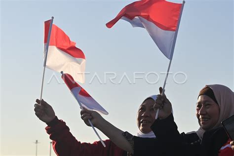 Suporter Timnas Indonesia In Qatar ANTARA Foto