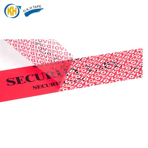 Tamper Evident Security Void Tape From Okh Packaging China Void Tape