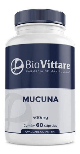 Mucuna Pruriens 400mg 60 Cápsulas Parcelamento Sem Juros