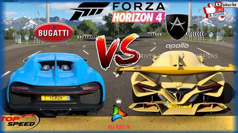 Bugatti Chiron Vs Apollo Ie Forza Horizon Acceleration And Top