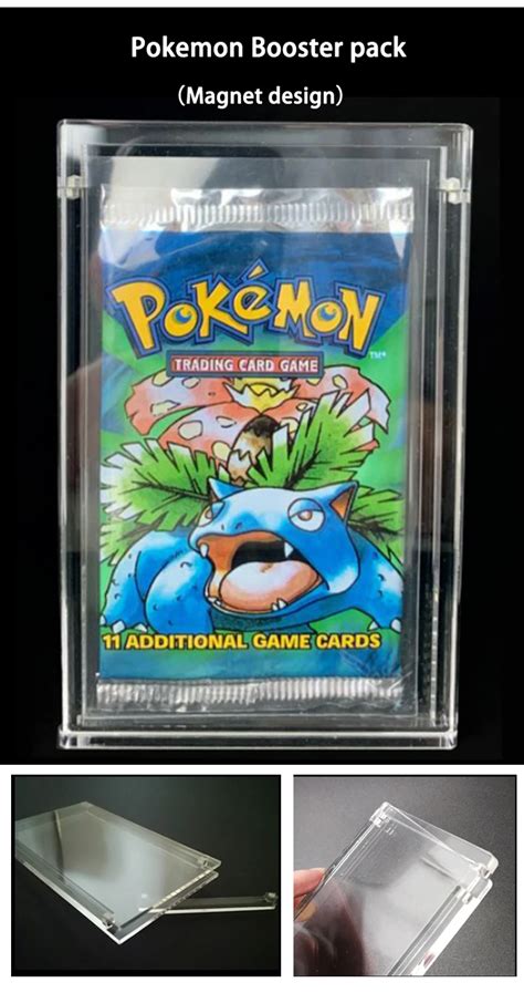 Custom Pokemon Upc Etb Booster Box Display Case Elite Trainer Box