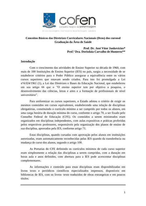 PDF Conceitos Básicos das Diretrizes Curriculares Nacionais