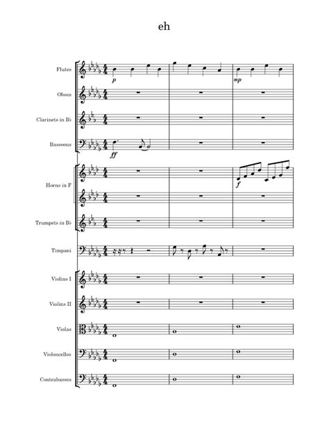 Eh I Dont Know What I Was Doing But I Kinda Like This Sheet Music For Flute Oboe Clarinet In