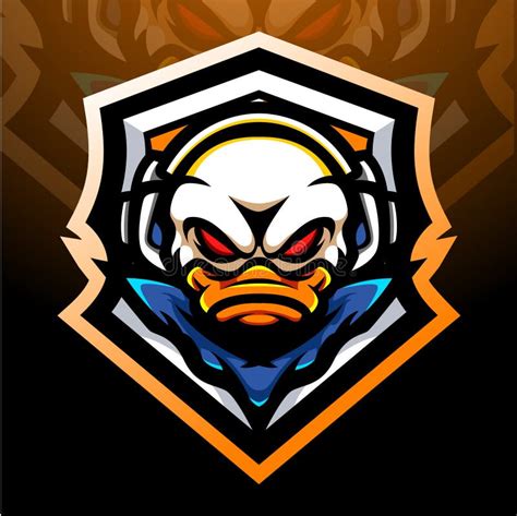 Duck Head Esport Logo Mascot Design Stock Vector Illustration Of Game