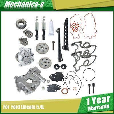 Triton Timing Chain Kit Oil Water Pump Phasers Vvt Valves For Ford F