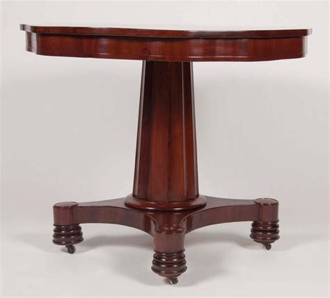 American Mahogany Empire Center Table At 1stdibs