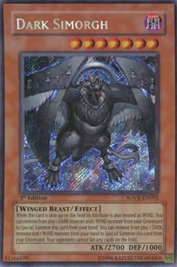 Yu Gi Oh Stardust Overdrive Single Dark Simorgh Secret Rare Da Card World