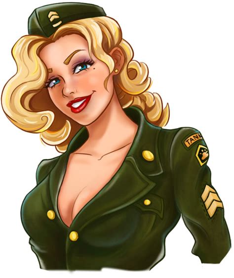 Artstation Army Pin Up Girl