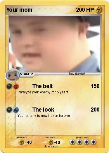 Pokémon Your Mom 922 922 The Belt My Pokemon Card