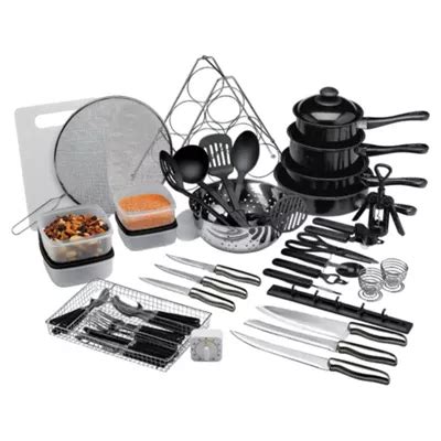 Buy 50 Piece Steel And Non-Stick Kitchen Starter Set from our Utensils ...