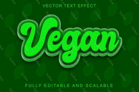 Effet De Police Vintage Vegan D Fichier Vecteur Premium