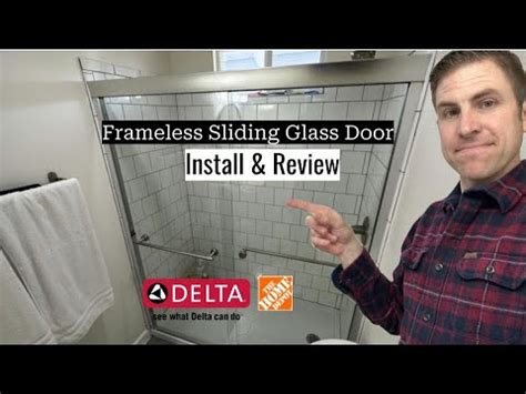 Delta Frameless Shower Door Installation Review Youtube