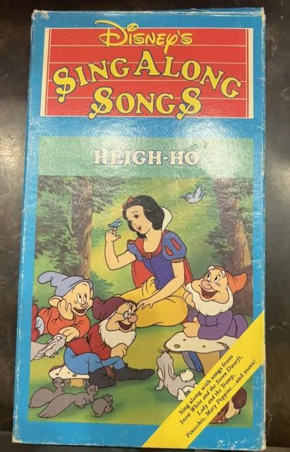 Disney Sing Along Songs Heigh Ho Vhs 1987 Eur 890 Picclick Fr