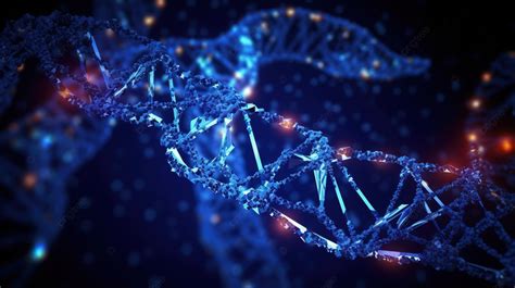 Illustration Of Dna Molecule Structure In A Wireframe Exploring Medical