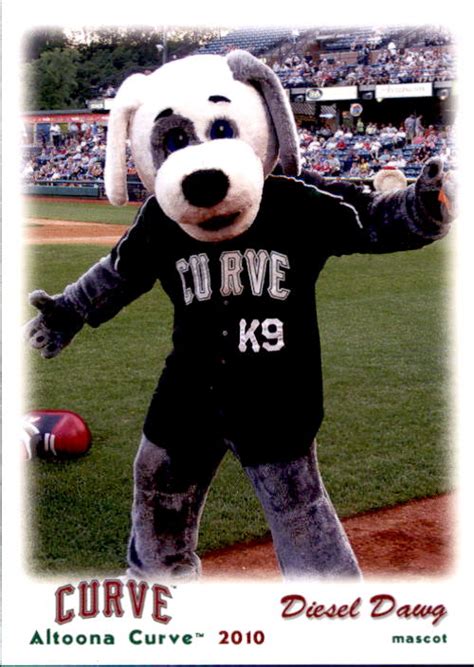 2010 Altoona Curve Grandstand #33 Diesel Dawg MASCOT - NM Baseball Card | eBay