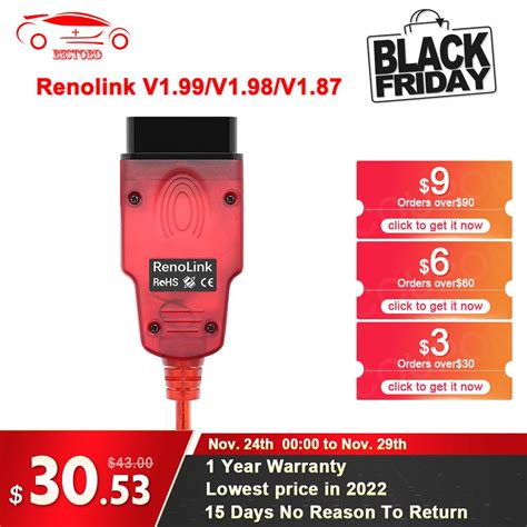 Renolink V1 99 V1 87 For Renault Car OBD2 Airbag Reset OBD 2 OBD2 Car