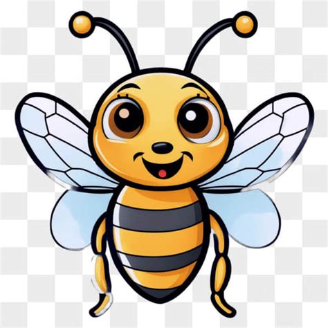 Download Educational Cartoon Bee For Teaching Children About Honeybees