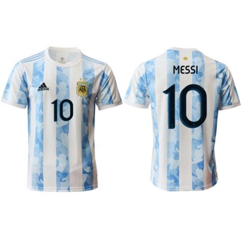 Maillot Tenue Argentine Lionel Messi 10 Domicile 2020