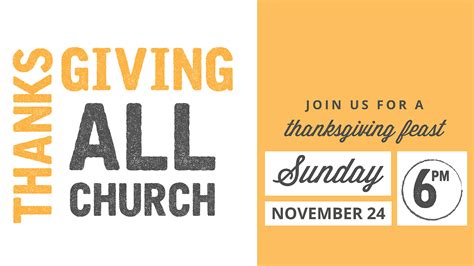 All Church Thanksgiving Dinner — Calvary Chapel Eastside