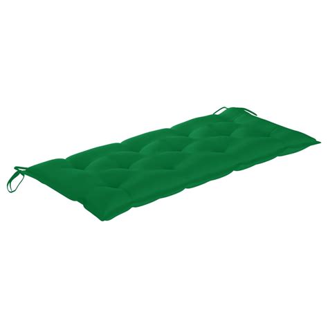 VAGUE Banc De Jardin Avec Coussin 120 Cm Bois D Acacia Massif