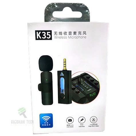 K35 Wireless Microphone 3 5mm Rajshahi TecH