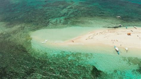 Premium Photo Tropical Island With Sandy Beach Naked Island Siargao
