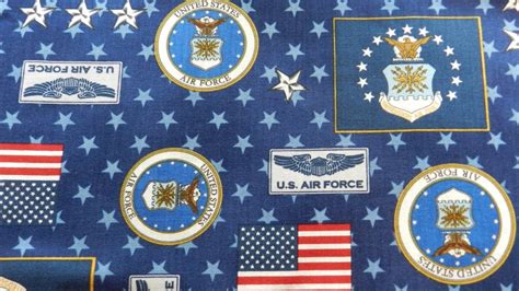 Patriots Air Force Fabric By Robert Kaufman