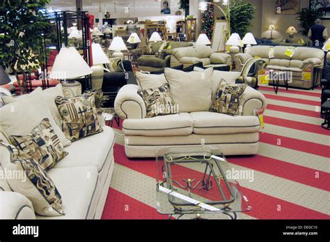 Clearance center in furniture showroom Stock Photo - Alamy