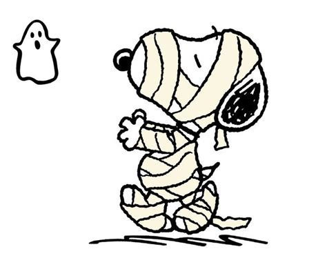 Snoopy In His Halloween Mummy Costume Snoopy Pictures Snoopy