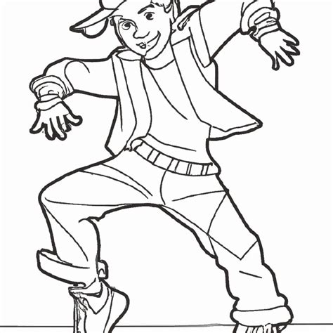 Desenhos De Street Dance Para Imprimir E Colorir