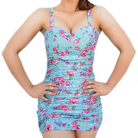 Sirens Swimwear Marilyn Swim Dress Ravishing Rose Marilyn Zodee