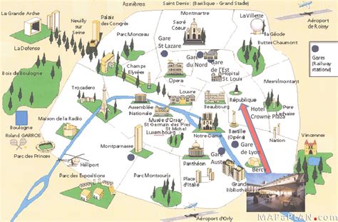 Free Printable Map Of Paris