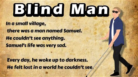 Learn English Through Story ⭐ Level 1 ⭐ Blind Man Youtube